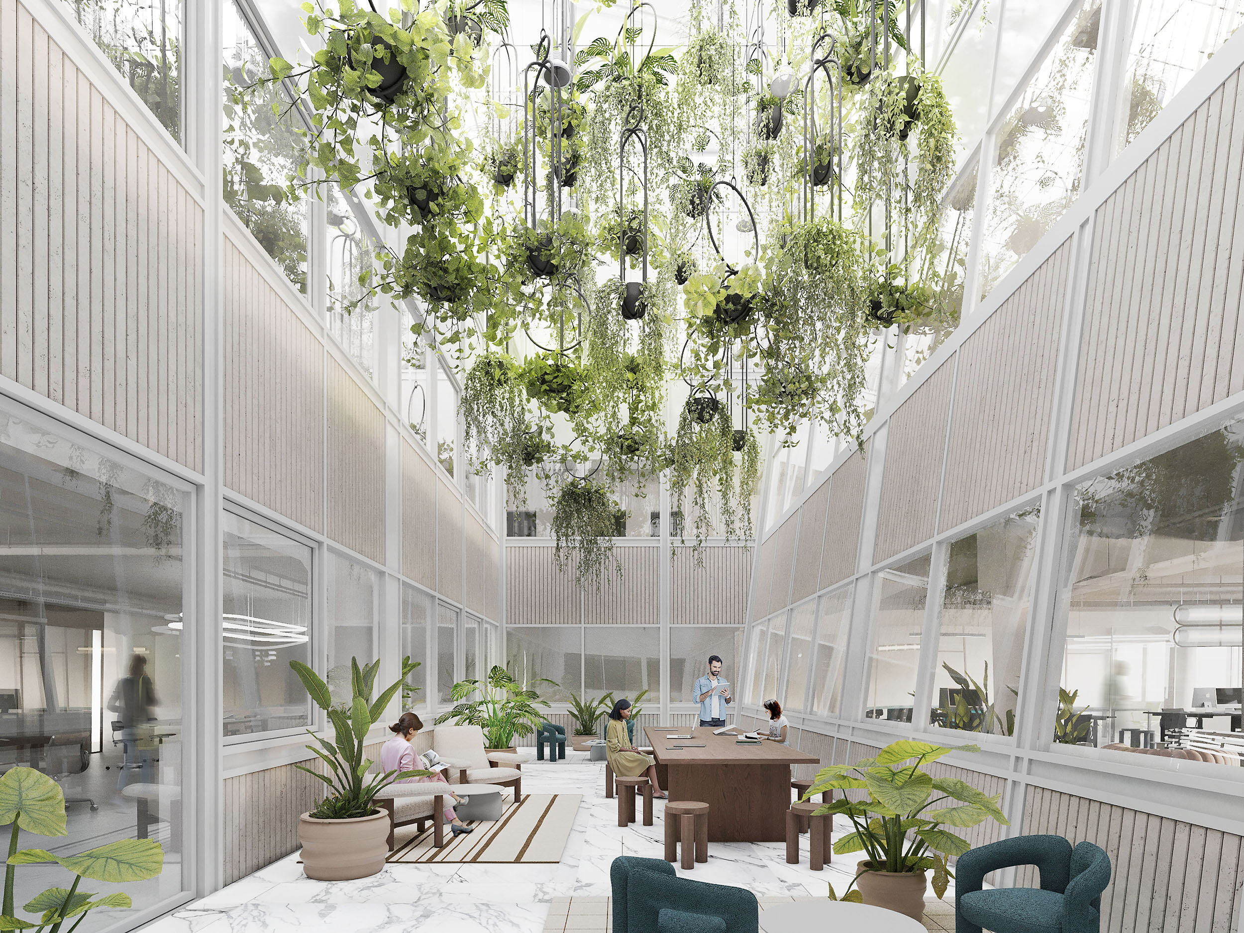 Atrium, Office Interior, Berlin, KAMI BLUSCH KAMI BLUSCH